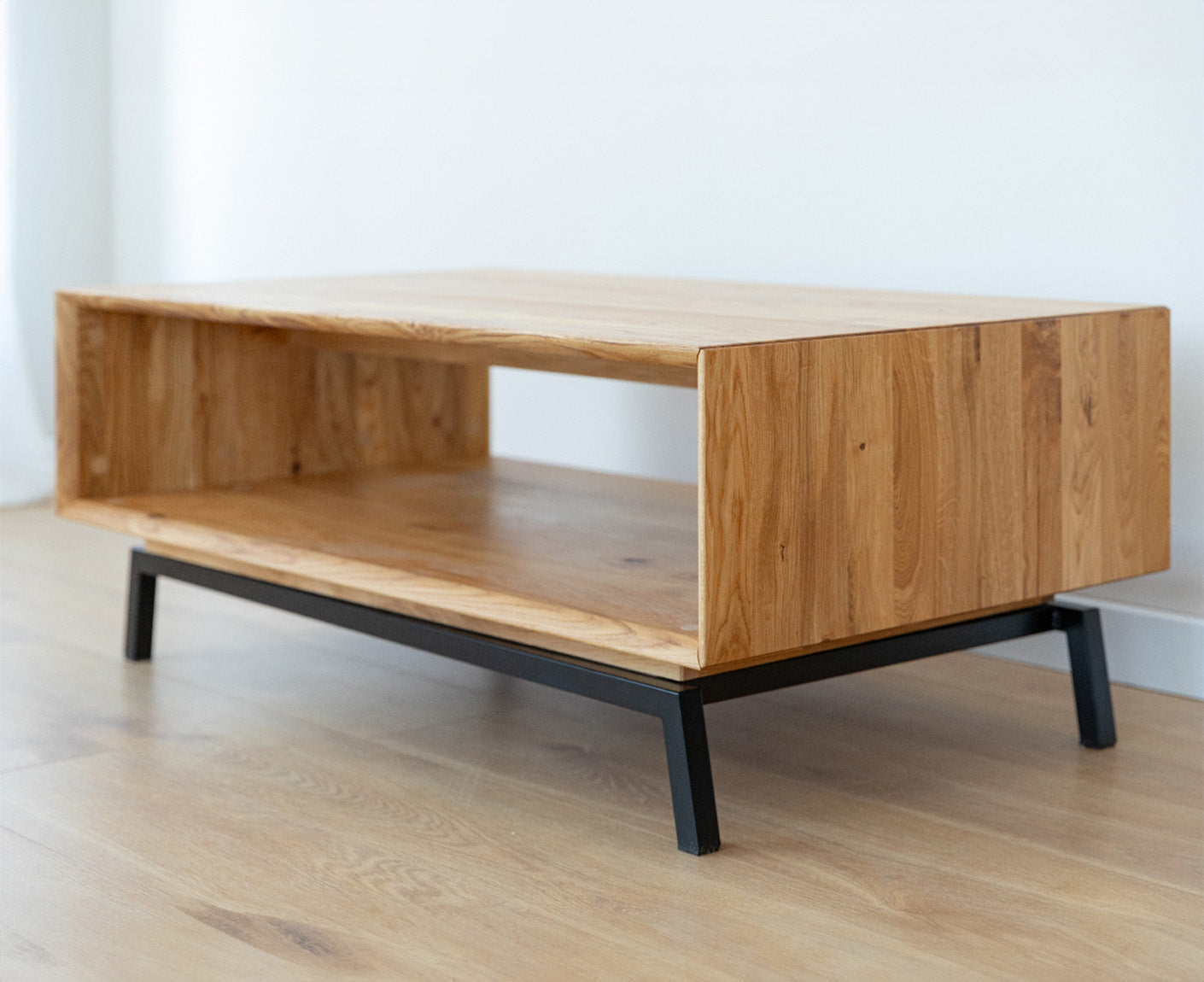 Modern Loft Couchtisch Massivholz Eiche geölt