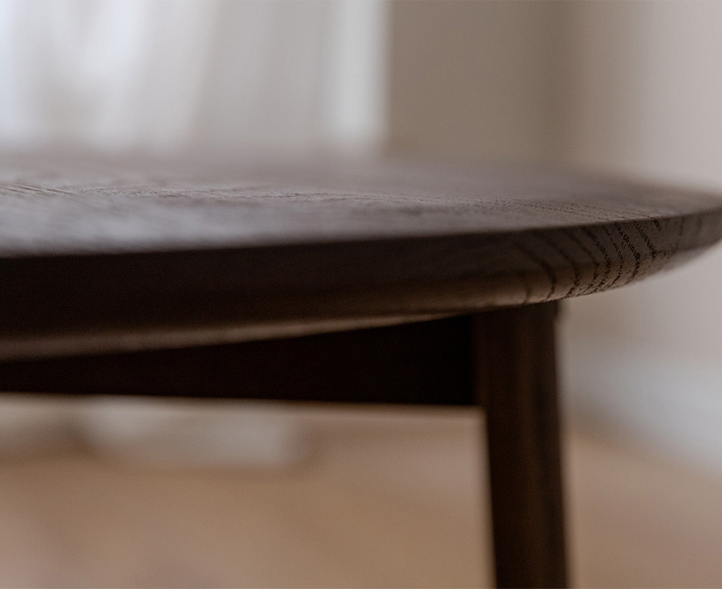 Monty Couchtisch Beistelltisch Ø 71 cm Massivholz geölt