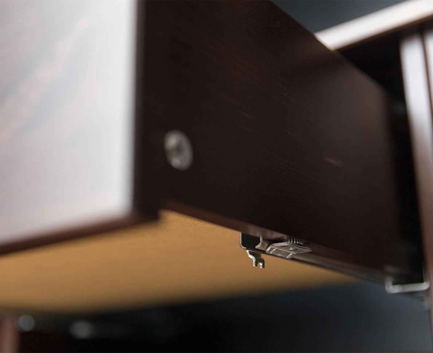 Rosella Schubladen-Modul für Kleiderschrank 3 Schubladen klein Massivholz Tabacco