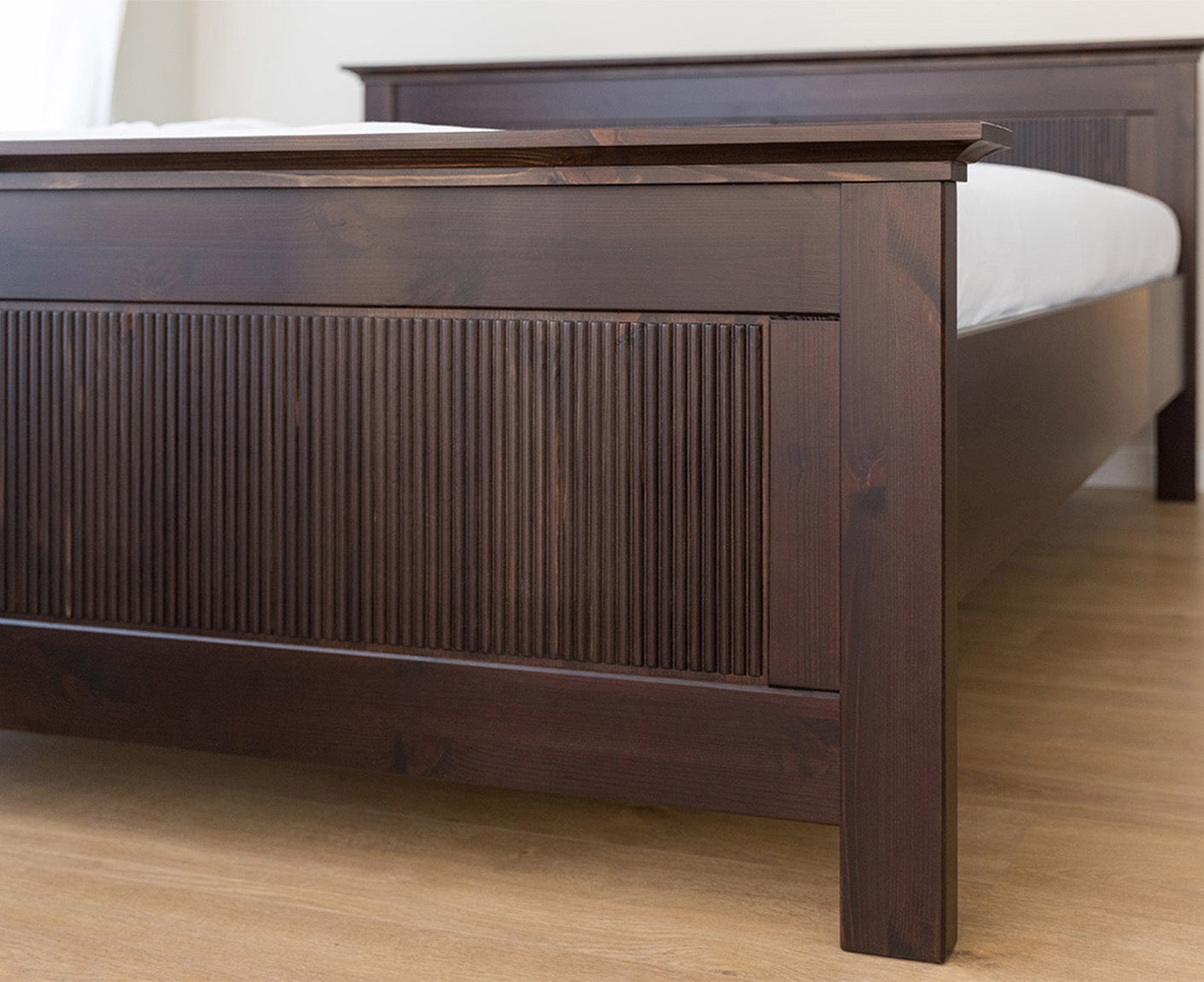 Rosella Doppelbett Massivholz Tabacco