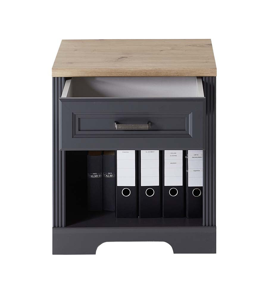Jasmin Komplettbüro Graphit / Artisan Eiche