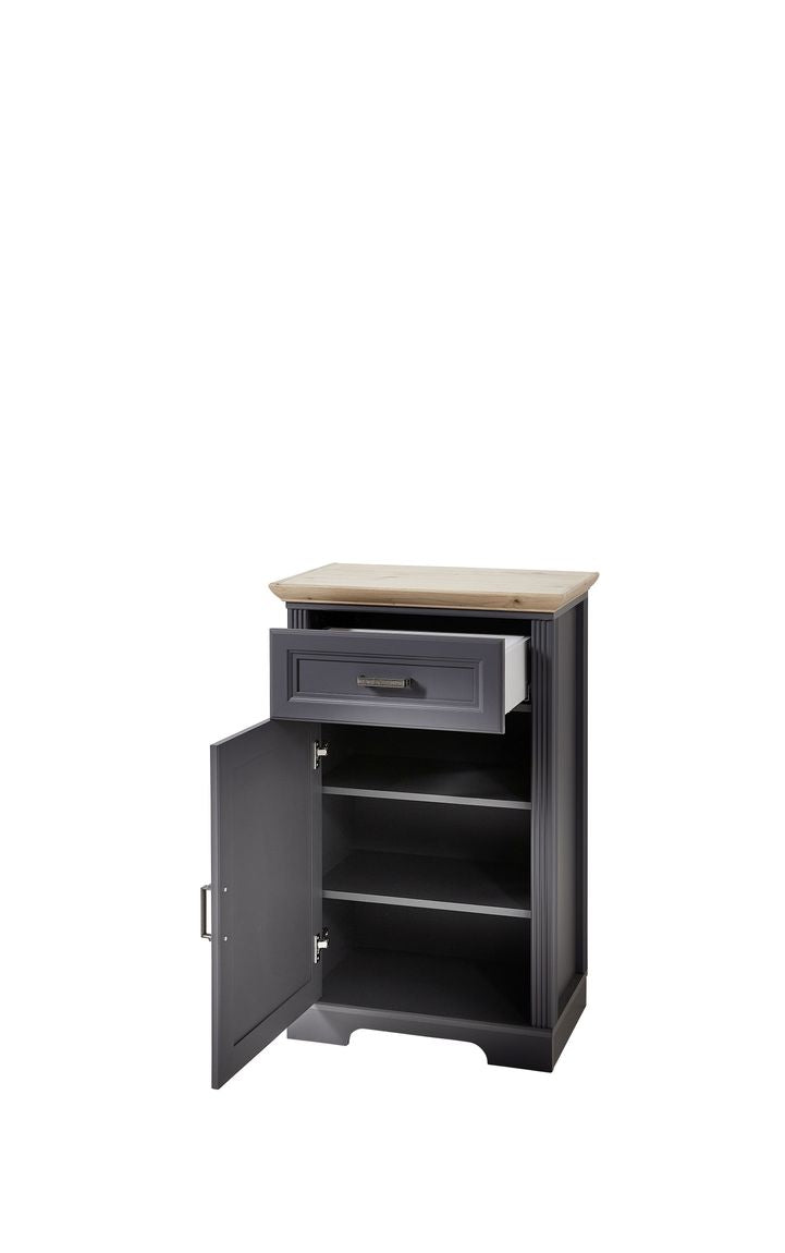 JASMIN Schuhschrank Graphit / Eiche