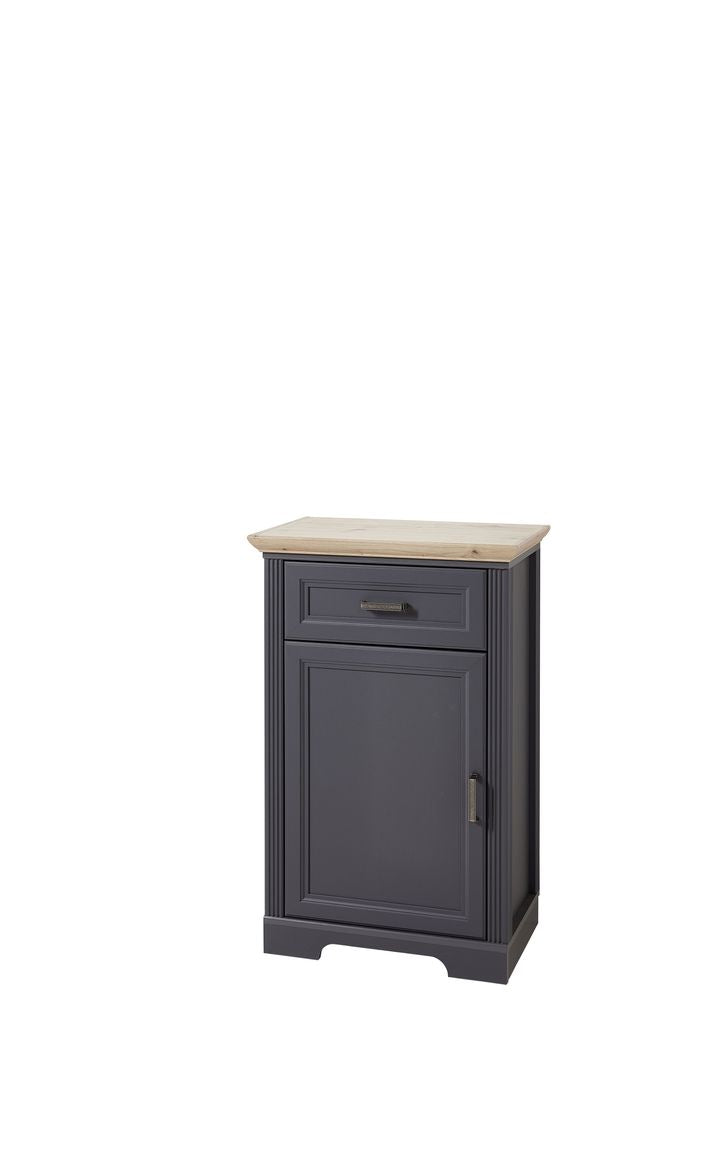 JASMIN Schuhschrank Graphit / Eiche