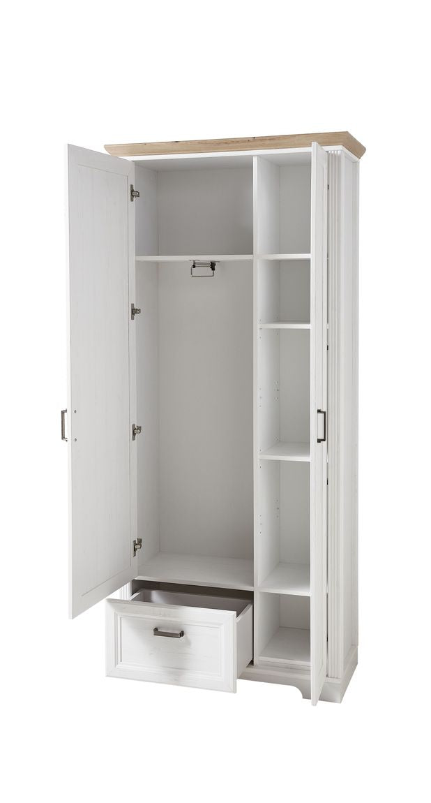25169 JASMIN Garderobenschrank Pinie hell / Eiche