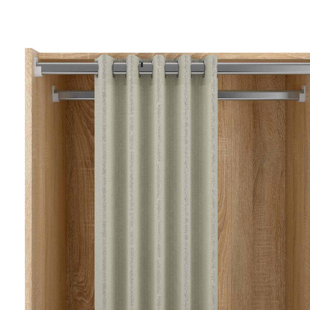 Kit Einsatz für Kleiderschrank Jackson Hickory Textil Beige hell