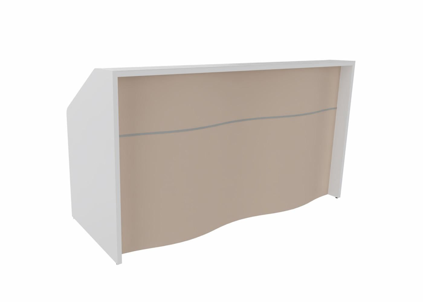 Wave 2 Empfangstheke, Größe wählbar, Beige Matt