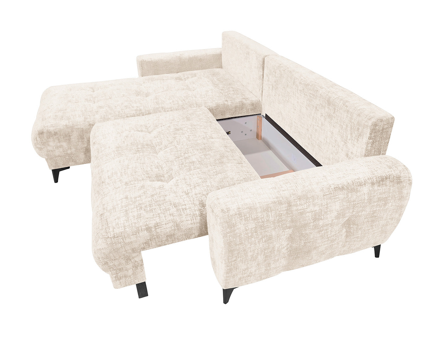 Levada Ecksofa 281 x 189 cm, mit Schlaffunktion & Bettkasten