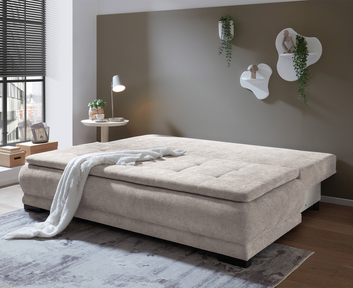 Liam Schlafsofa 212 x 105 cm, mit Bettkasten