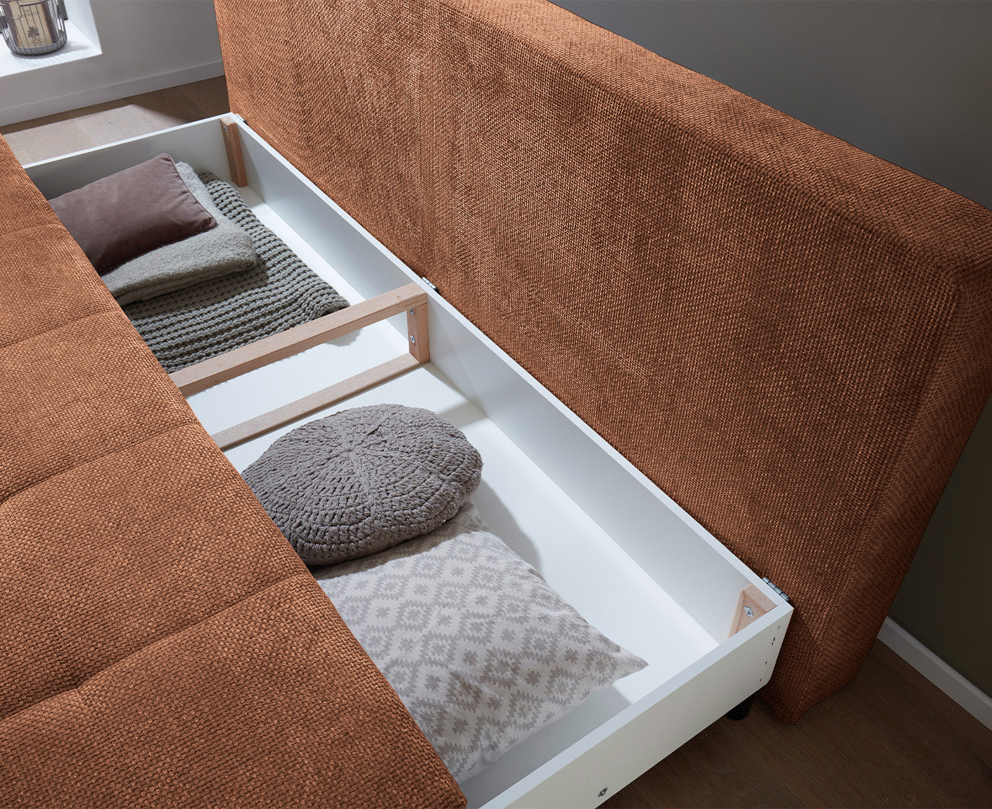 Liam Schlafsofa 212 x 105 cm, mit Bettkasten