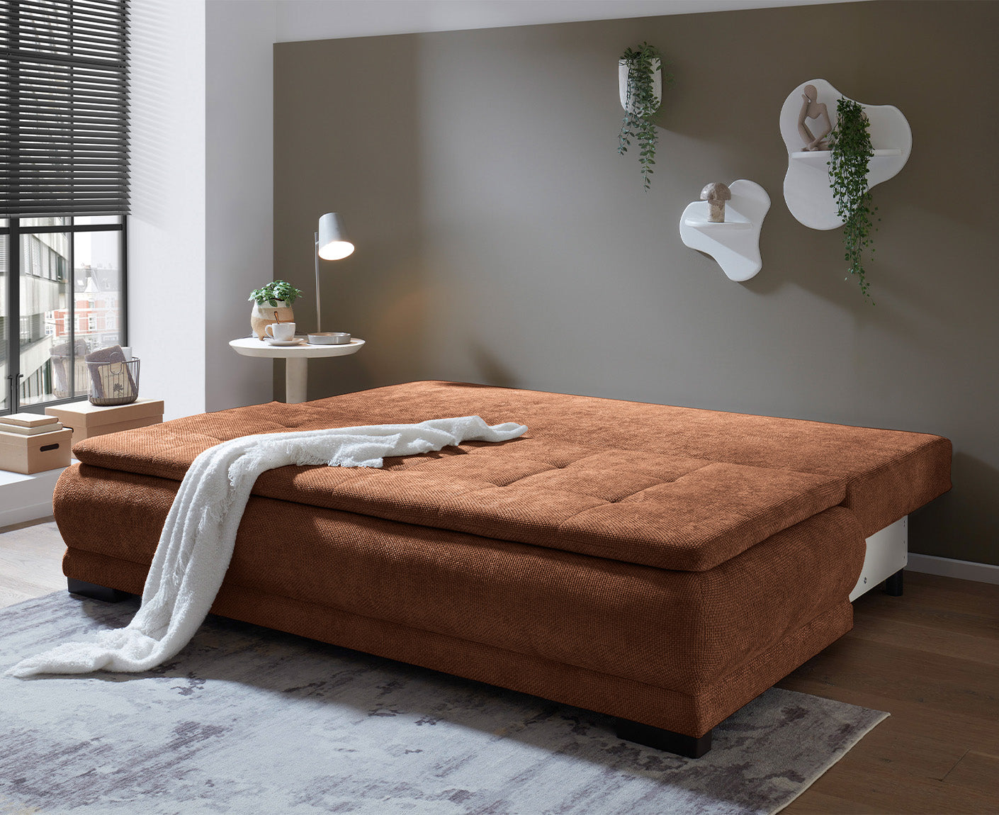 Liam Schlafsofa 212 x 105 cm, mit Bettkasten