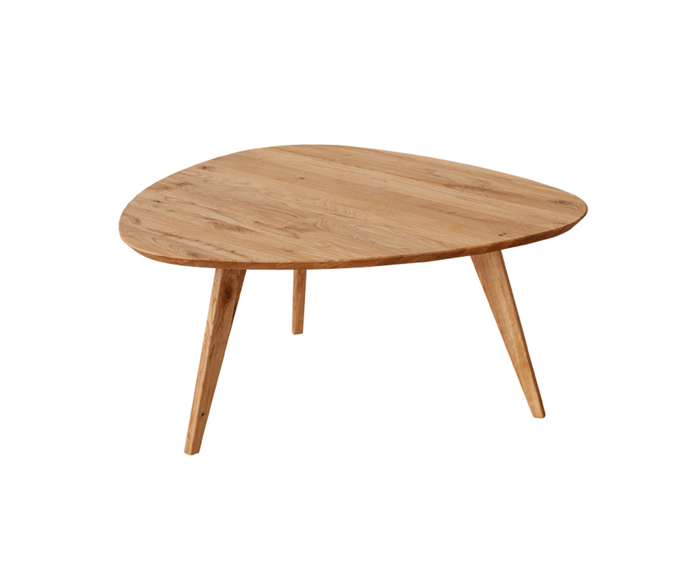 Orbetello Couchtisch Dreieckig 96x95 cm Massivholz, geölt