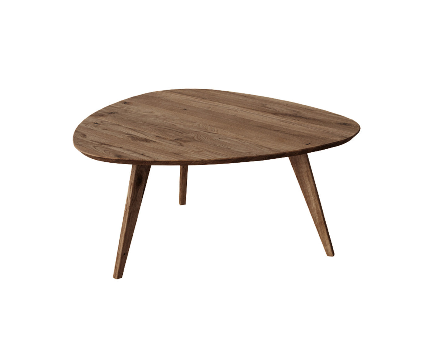 Orbetello Couchtisch Dreieckig 96x95 cm Massivholz, geölt