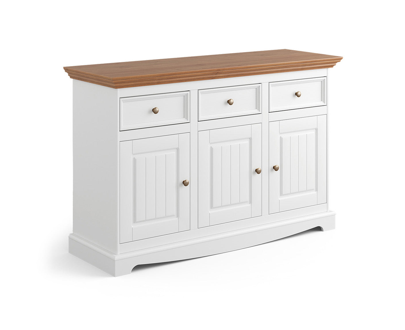 Belluno Elegante Sideboard 130x85 cm Massivholz