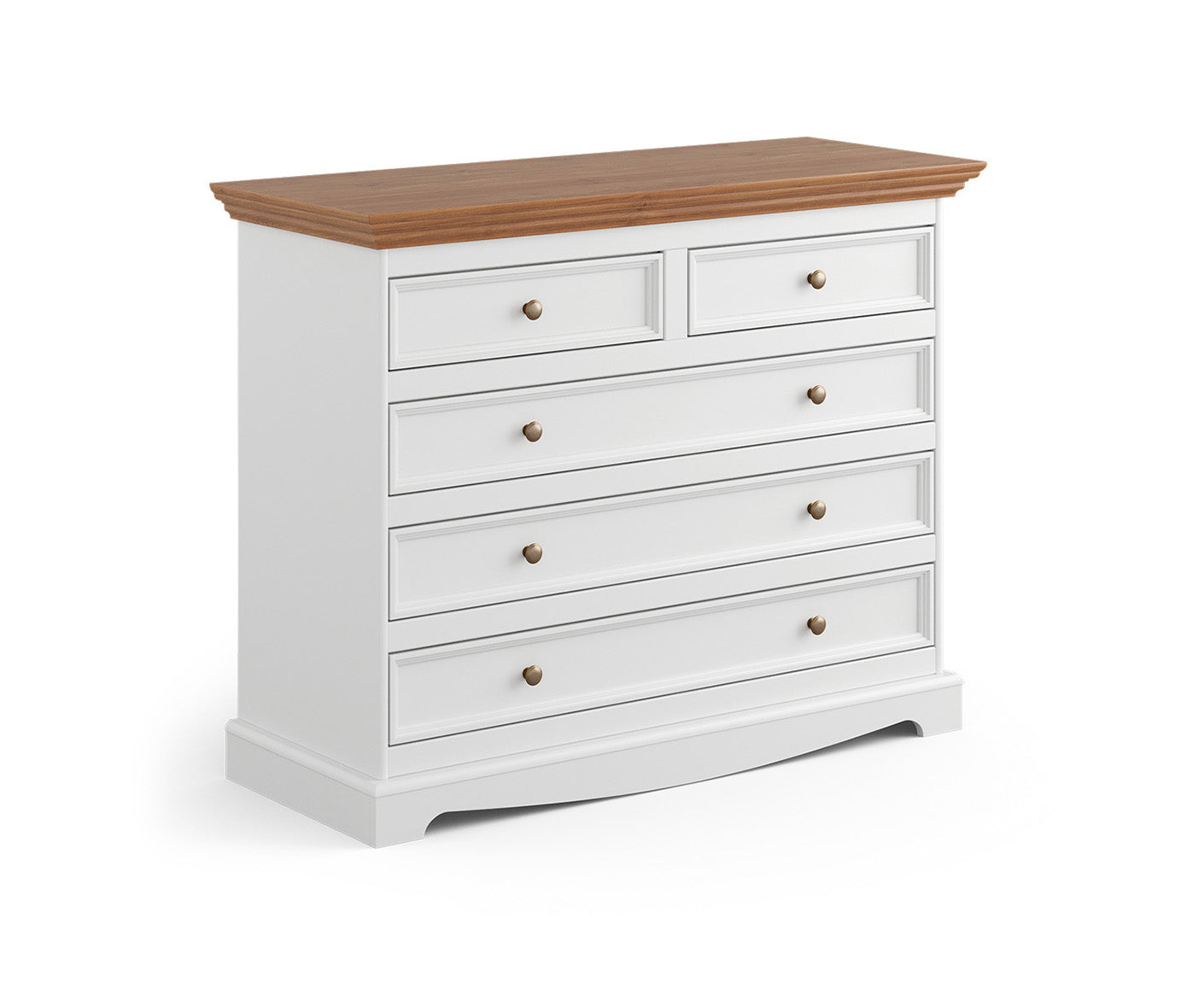 Belluno Elegante Kommode 112x88 cm Massivholz