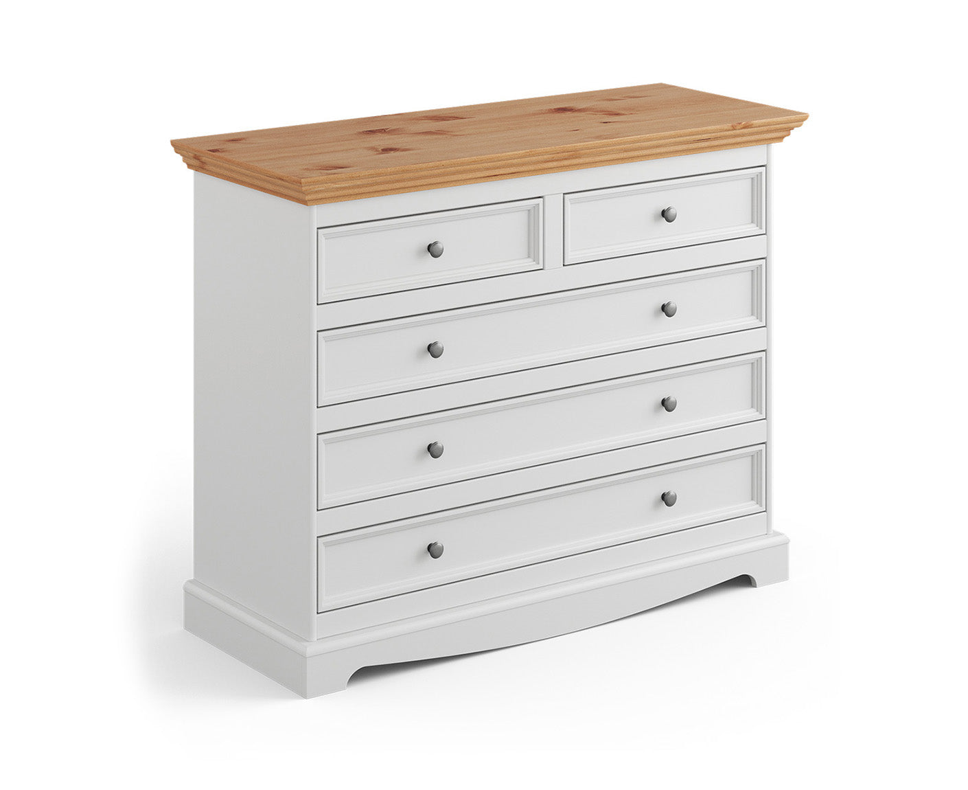 Belluno Elegante Kommode 112x88 cm Massivholz