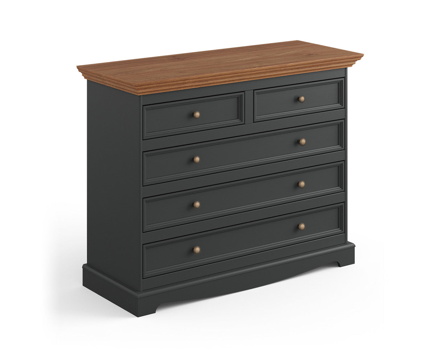Belluno Elegante Kommode 112x88 cm Massivholz