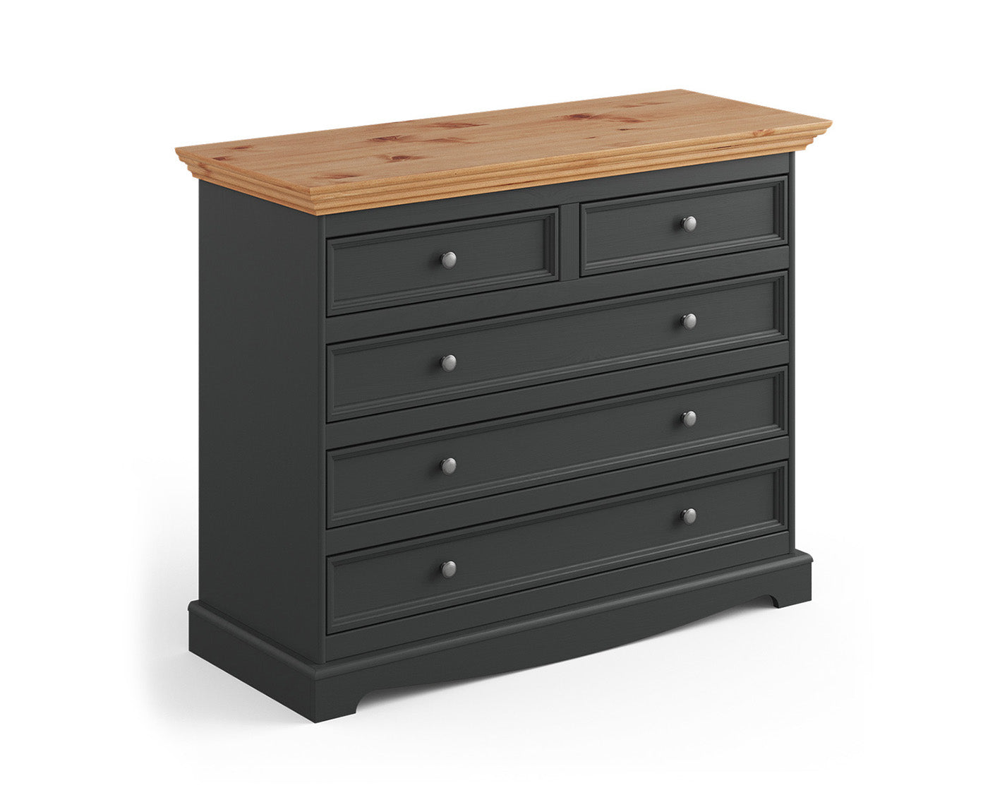 Belluno Elegante Kommode 112x88 cm Massivholz