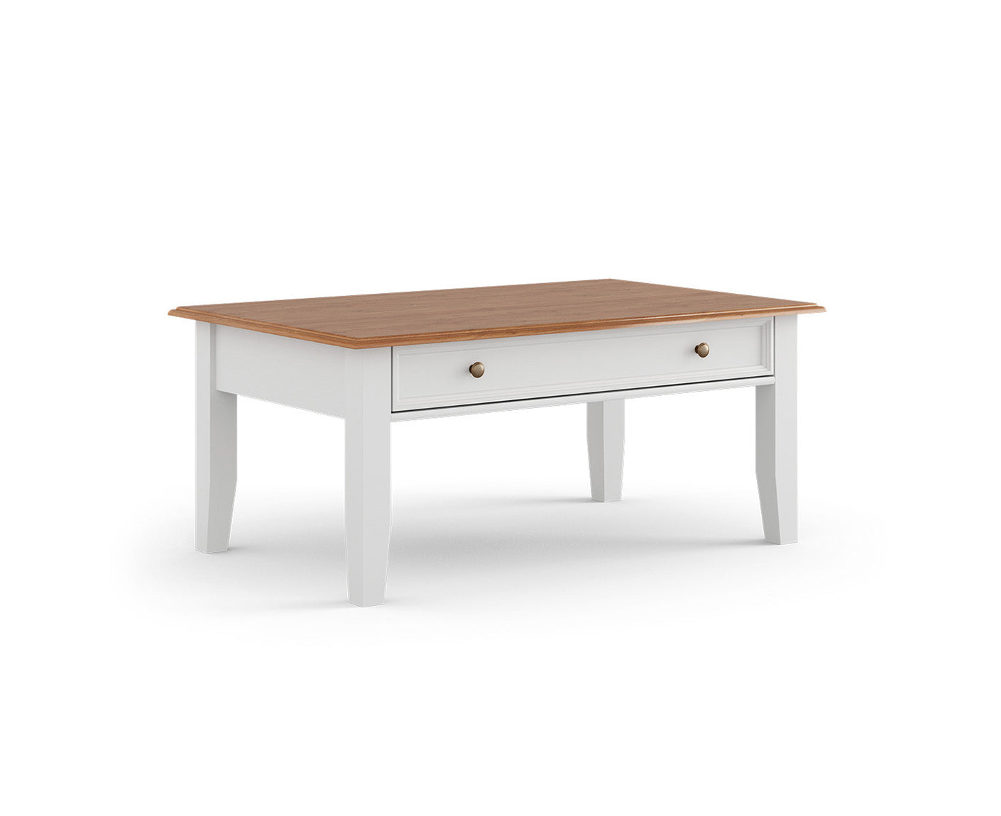 Belluno Elegante Couchtisch 122x71 cm Massivholz