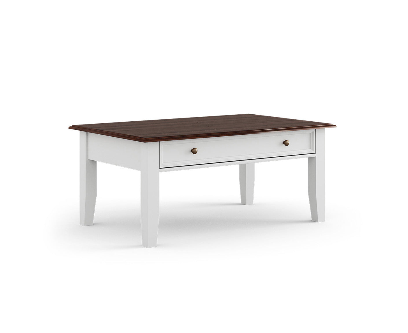 Belluno Elegante Couchtisch 122x71 cm Massivholz