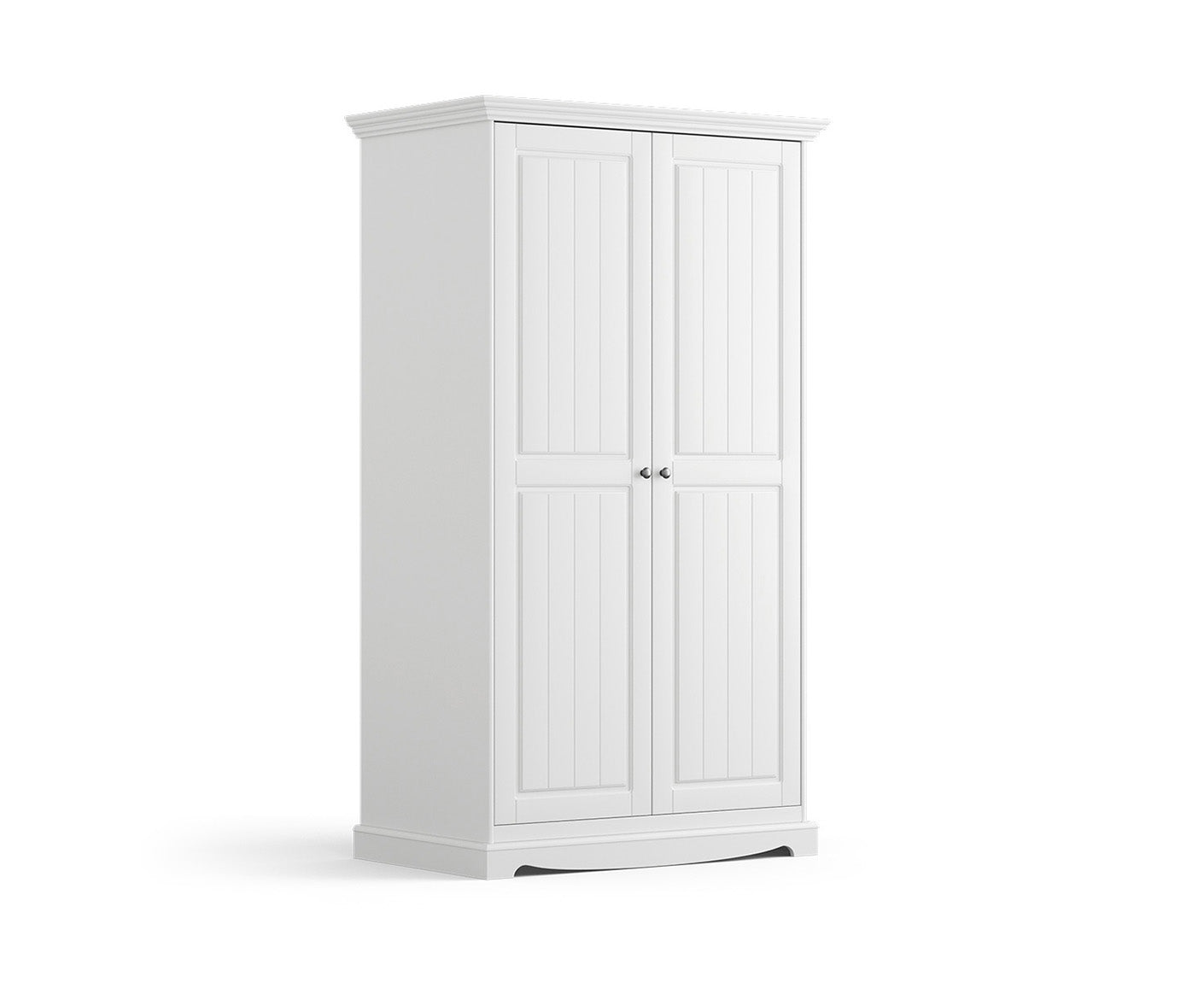Belluno Elegante Kleiderschrank 2-türig Massivholz