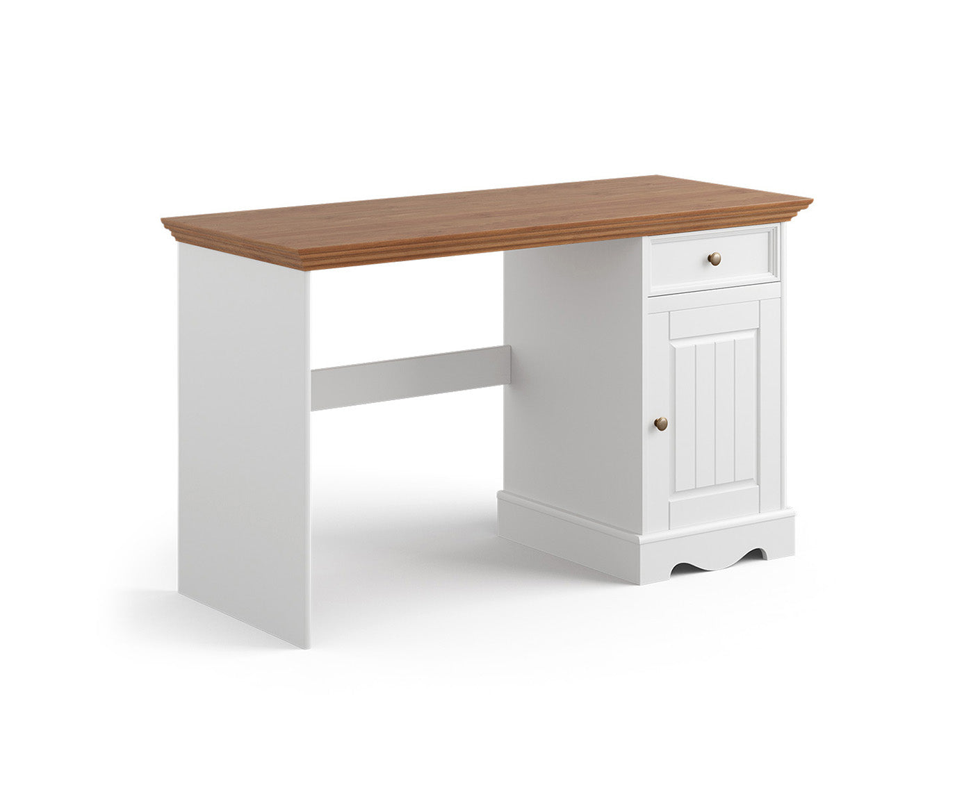 Belluno Elegante Schreibtisch 130x53 cm Massivholz