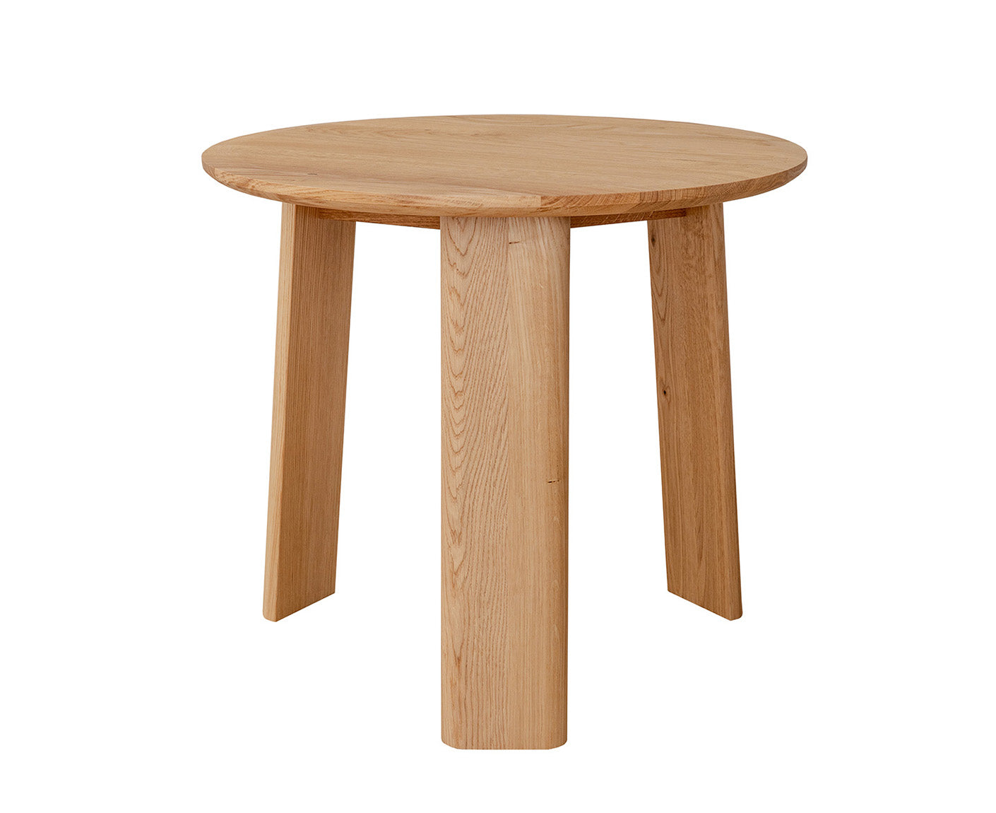 Monty Couchtisch Beistelltisch Ø 51 cm Massivholz geölt
