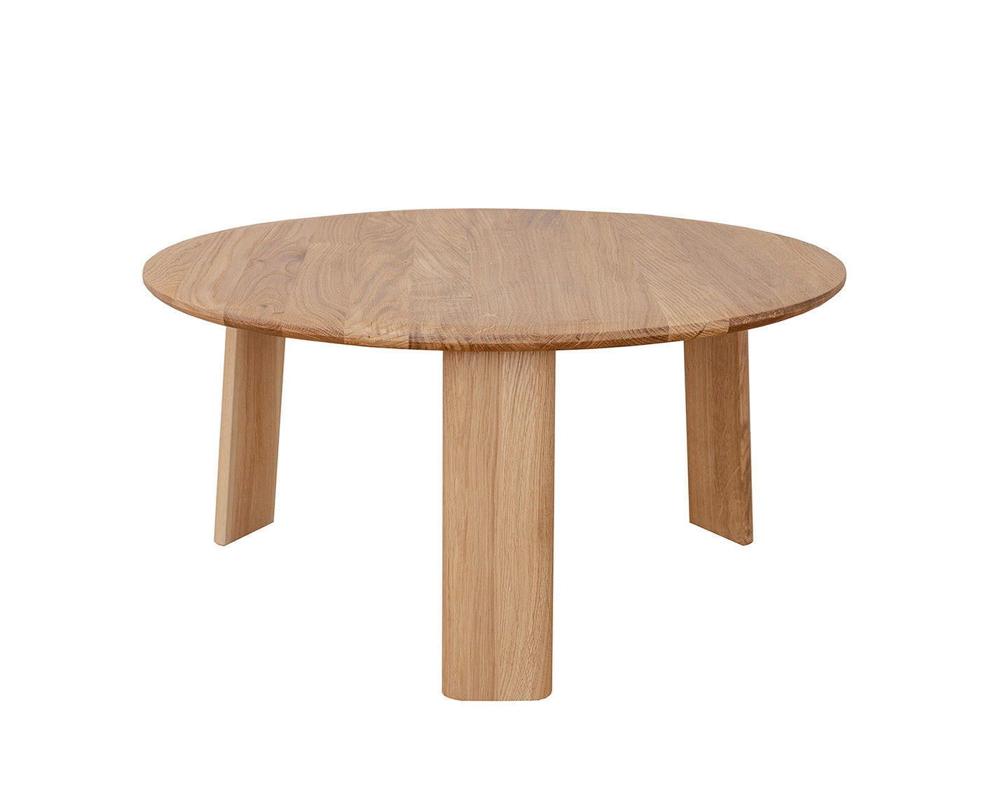 Monty Couchtisch Beistelltisch Ø 71 cm Massivholz geölt