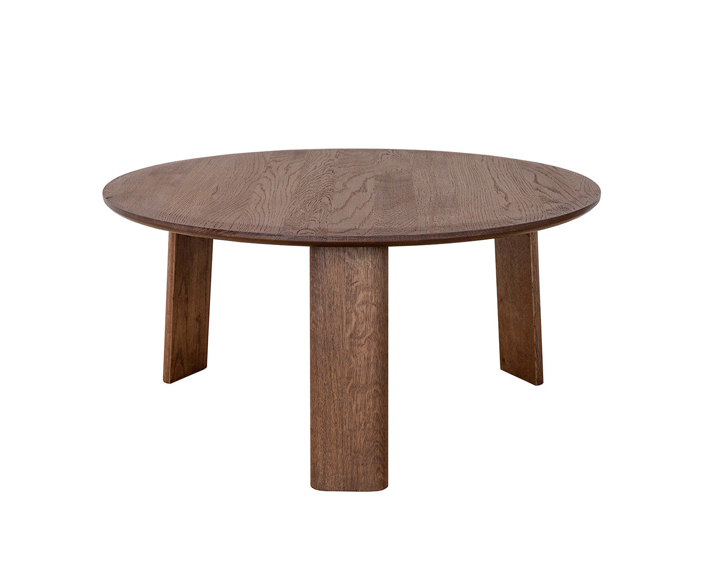 Monty Couchtisch Beistelltisch Ø 71 cm Massivholz geölt