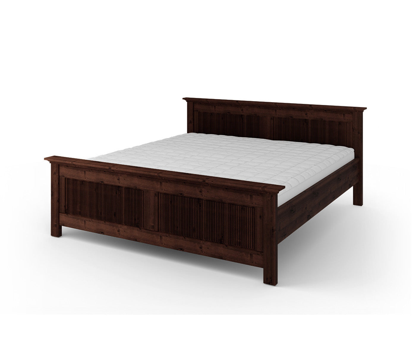 Rosella Doppelbett Massivholz Tabacco
