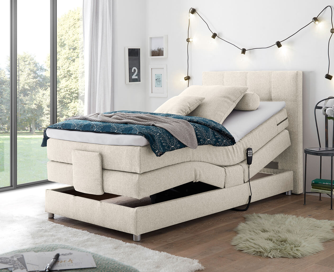 Manolo Boxspringbett Einzelbett mit Motor