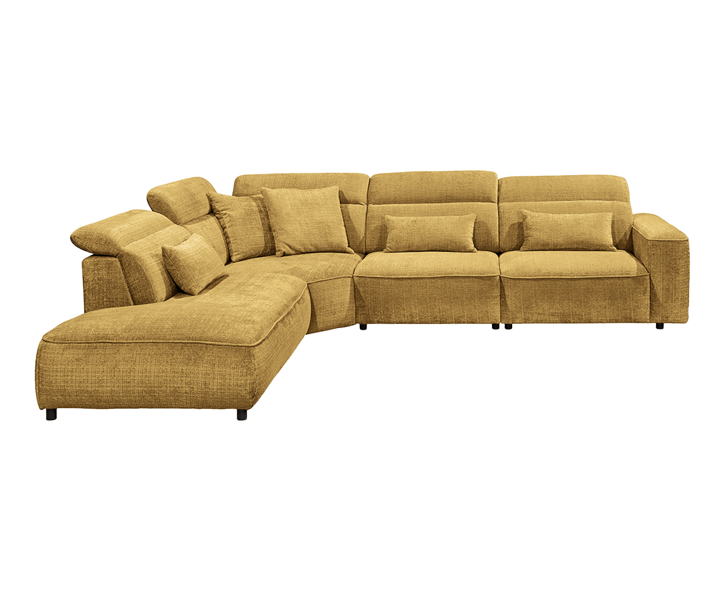 Mansfield Ecksofa 339 x 285 cm, mit verstellbaren Kopfstützen