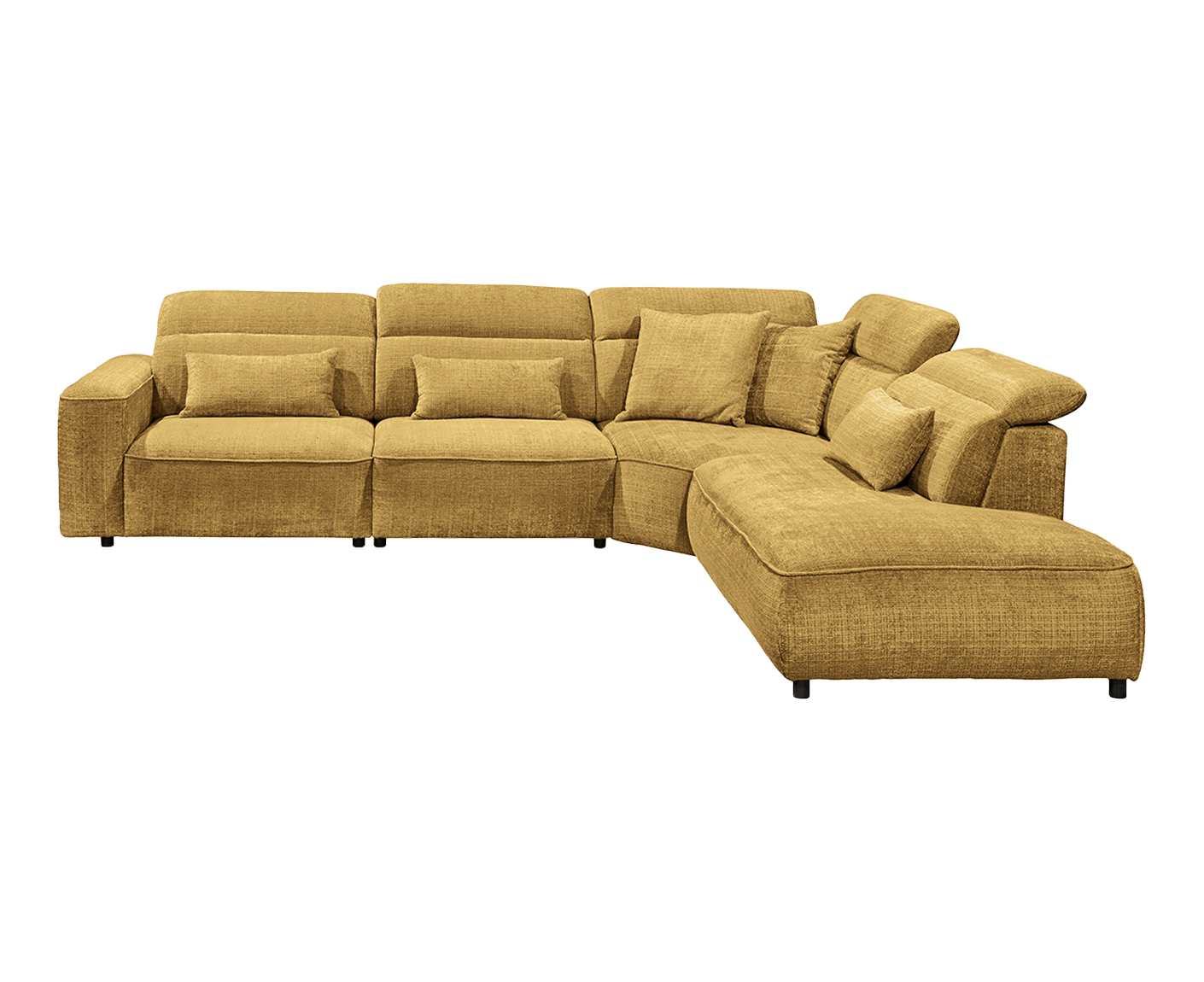 Mansfield Ecksofa 339 x 285 cm, mit verstellbaren Kopfstützen