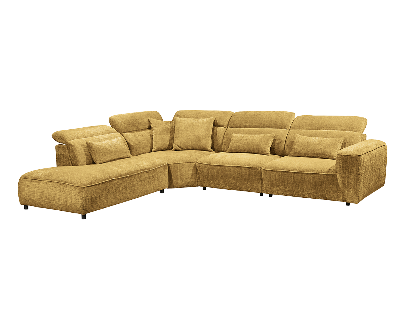 Mansfield Ecksofa 339 x 285 cm, mit verstellbaren Kopfstützen