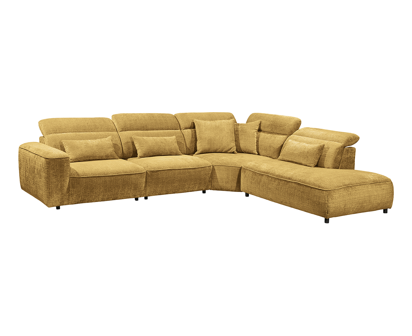 Mansfield Ecksofa 339 x 285 cm, mit verstellbaren Kopfstützen