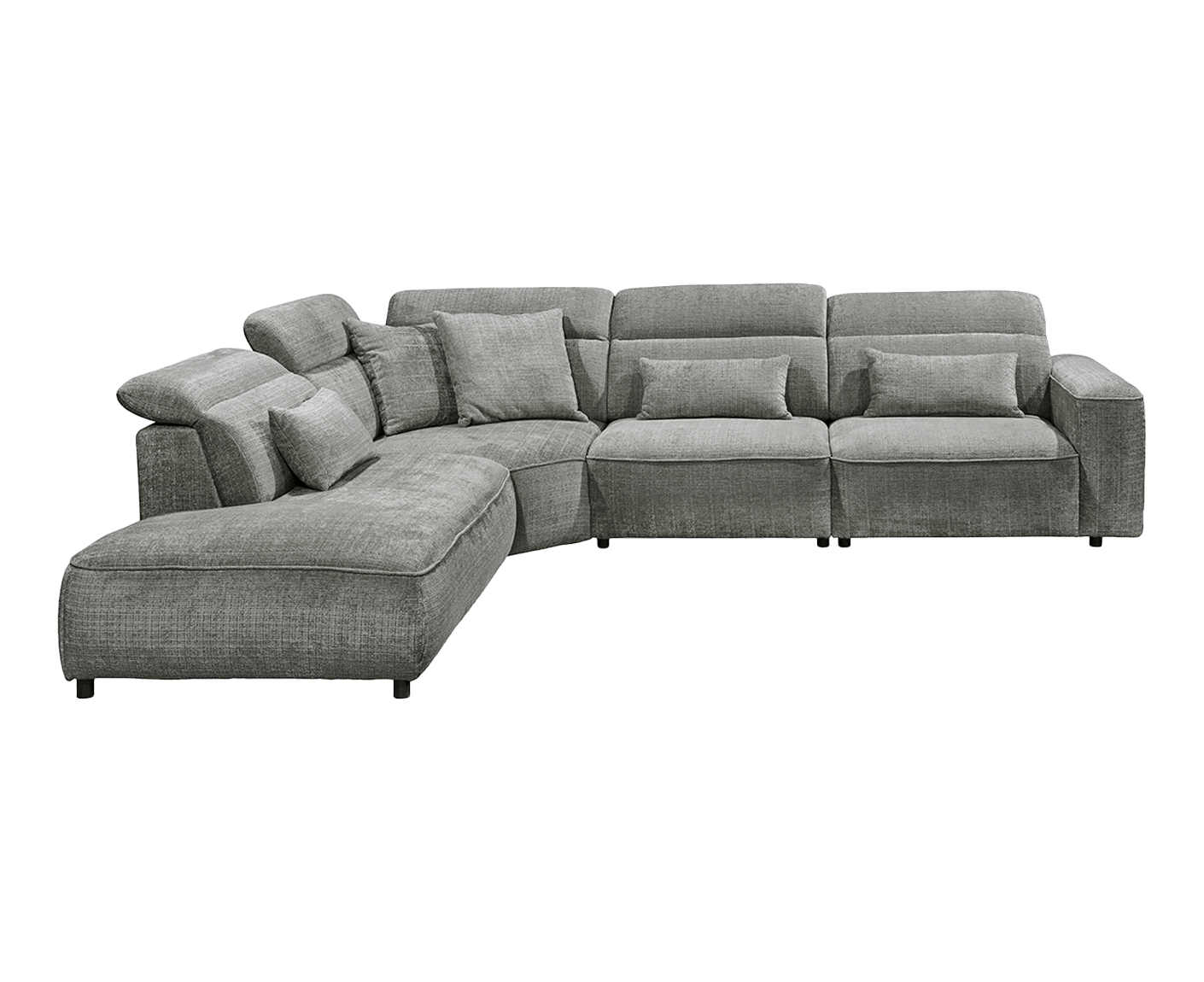 Mansfield Ecksofa 339 x 285 cm, mit verstellbaren Kopfstützen