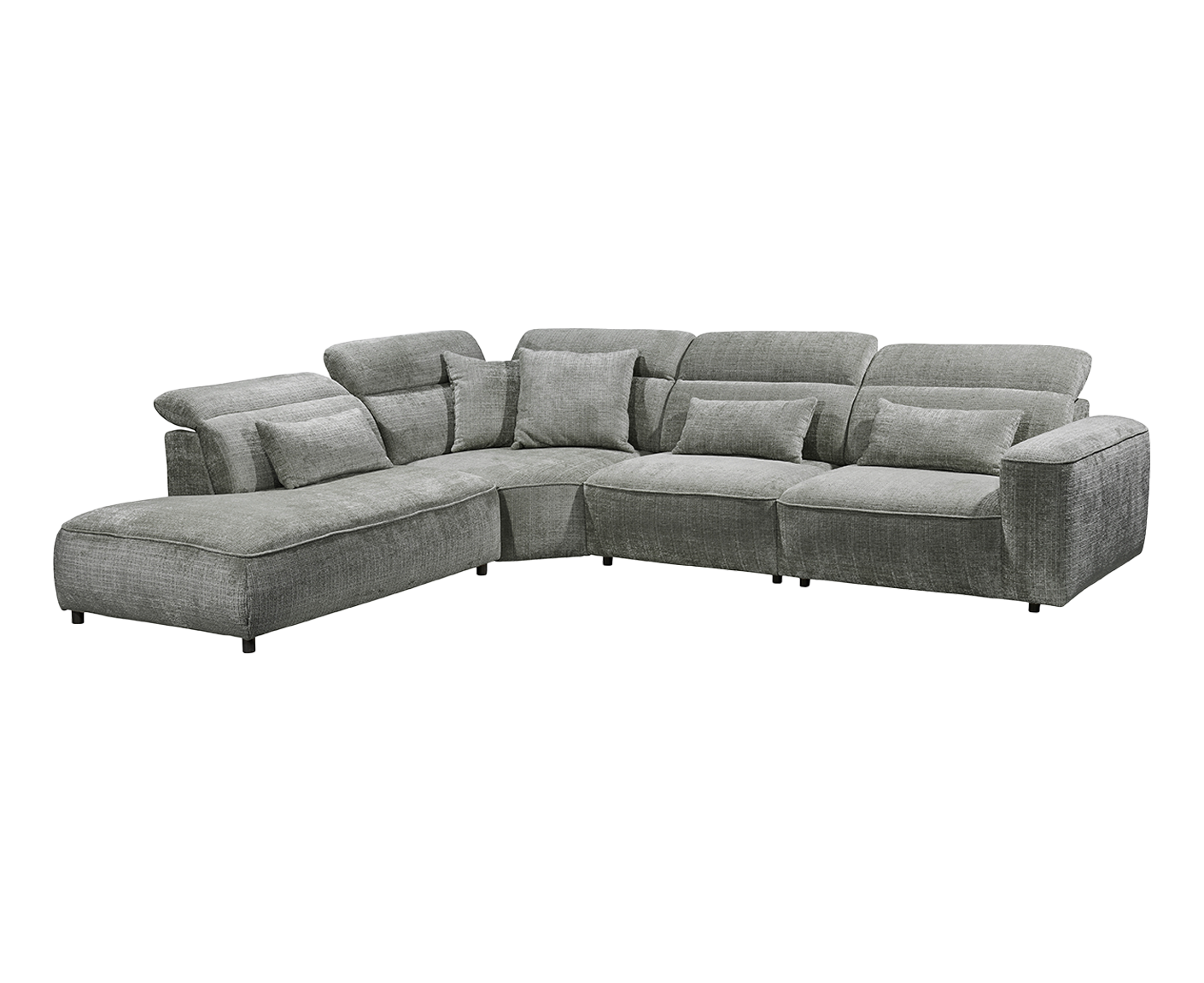 Mansfield Ecksofa 339 x 285 cm, mit verstellbaren Kopfstützen