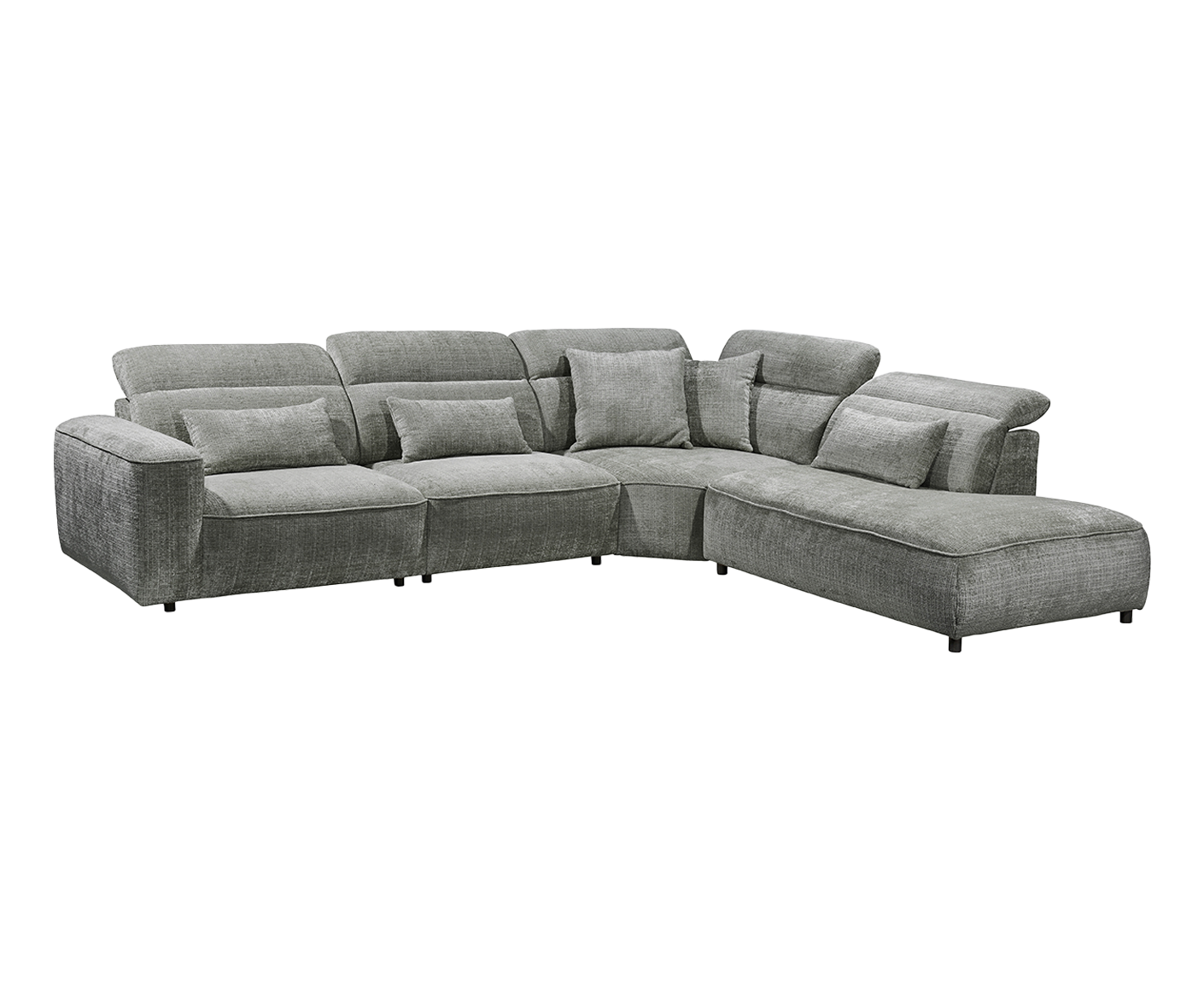 Mansfield Ecksofa 339 x 285 cm, mit verstellbaren Kopfstützen
