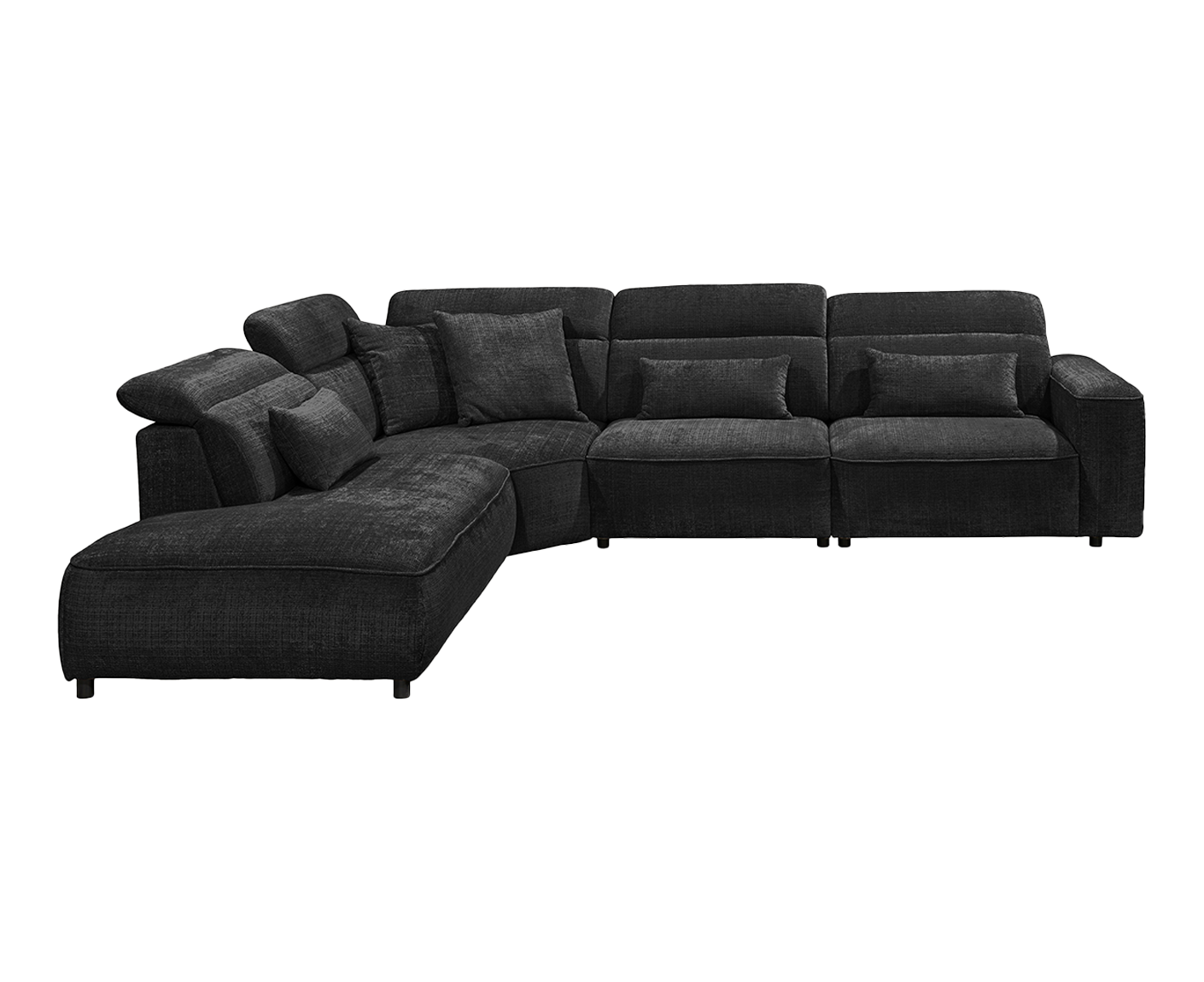 Mansfield Ecksofa 339 x 285 cm, mit verstellbaren Kopfstützen