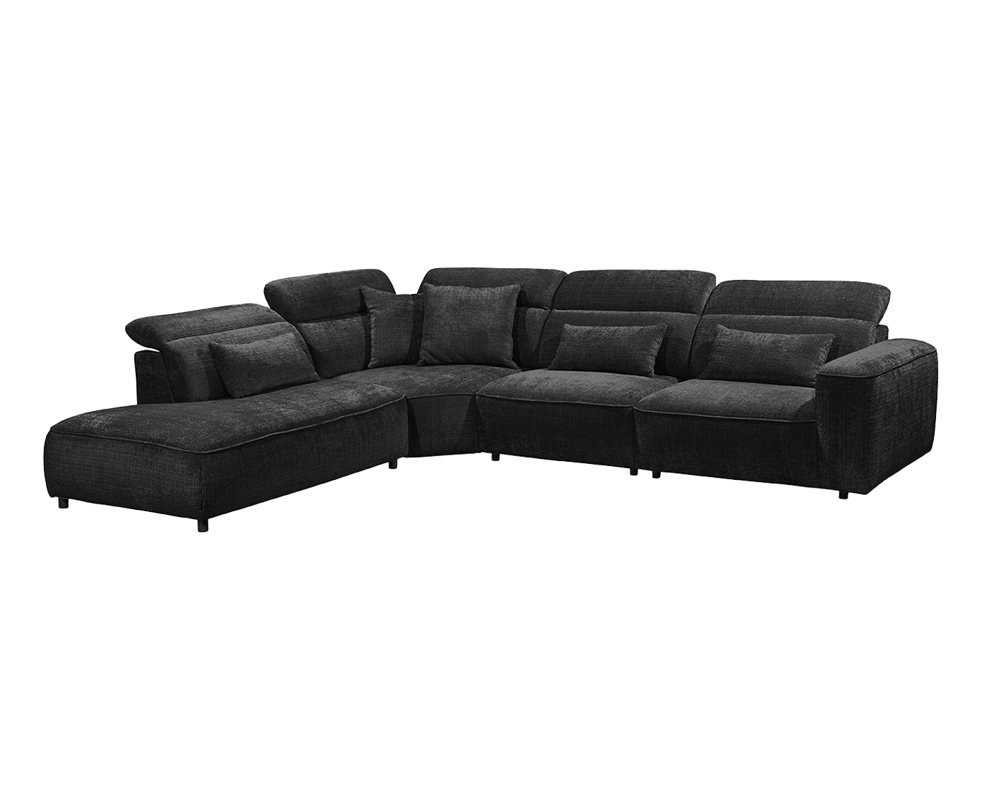 Mansfield Ecksofa 339 x 285 cm, mit verstellbaren Kopfstützen
