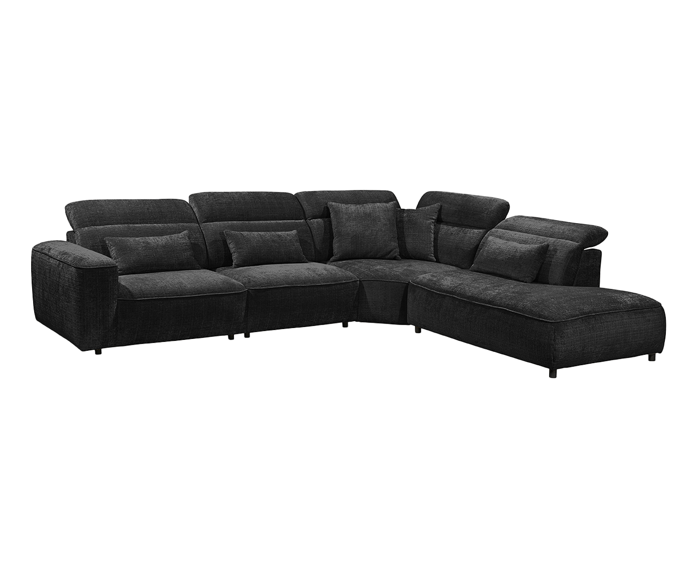 Mansfield Ecksofa 339 x 285 cm, mit verstellbaren Kopfstützen