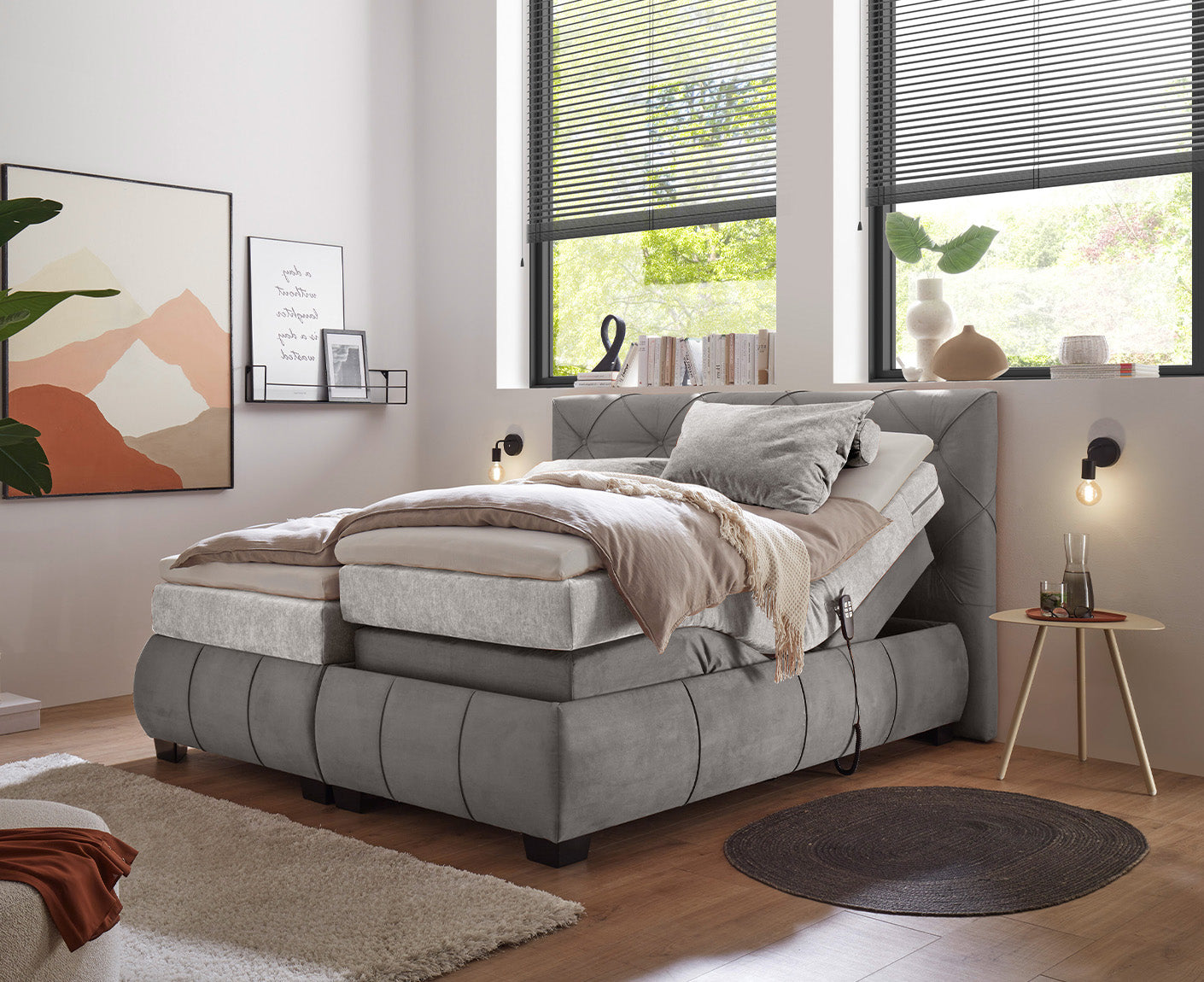 Mansura Boxspringbett 180 x 200 cm, inkl. Motor