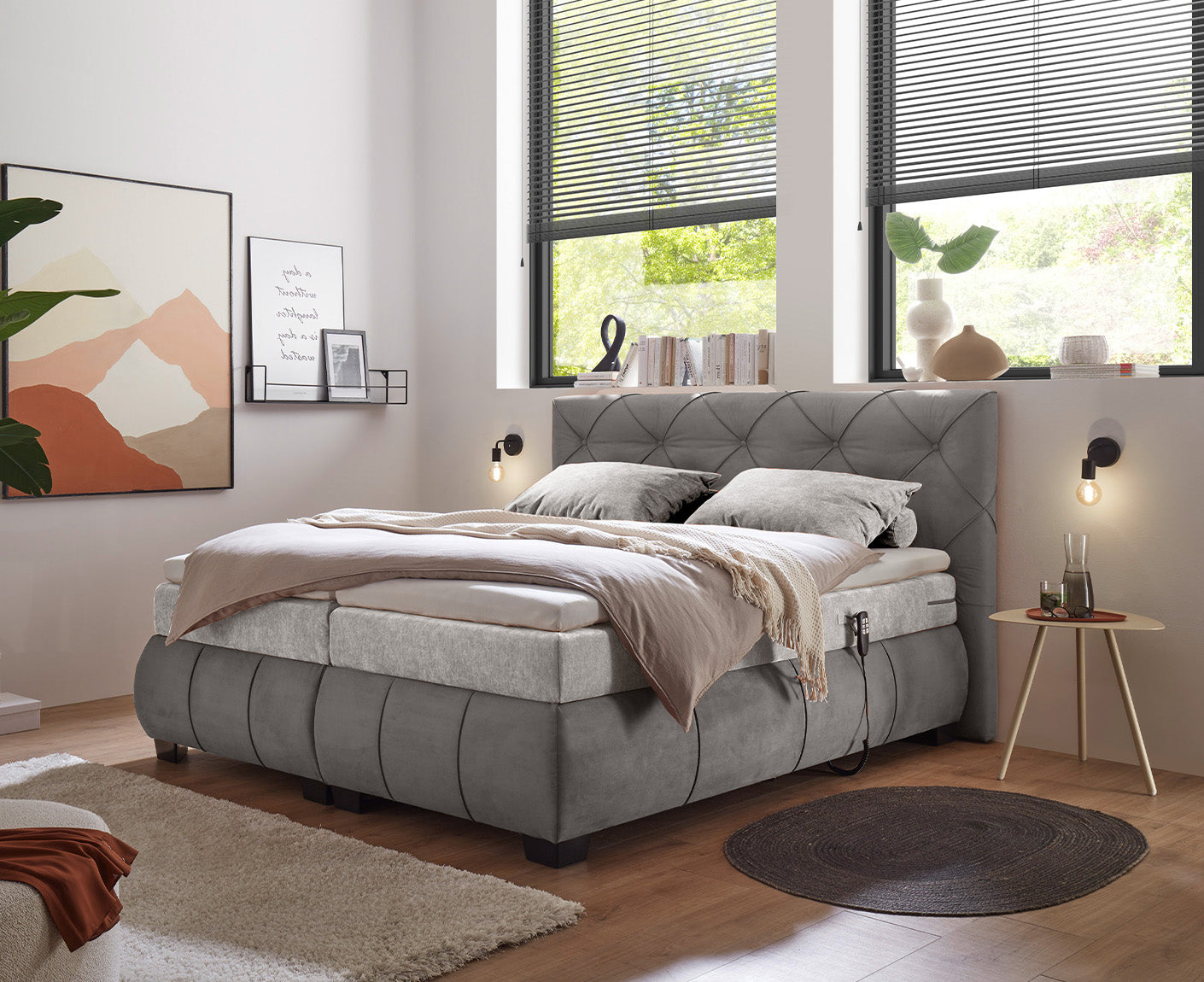 Mansura Boxspringbett 180 x 200 cm, inkl. Motor