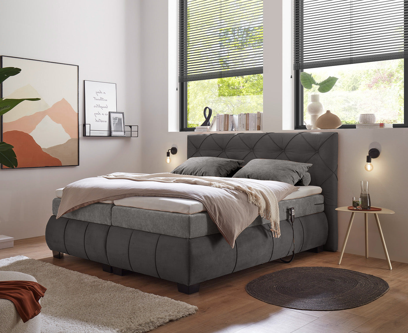 Mansura Boxspringbett 180 x 200 cm, inkl. Motor