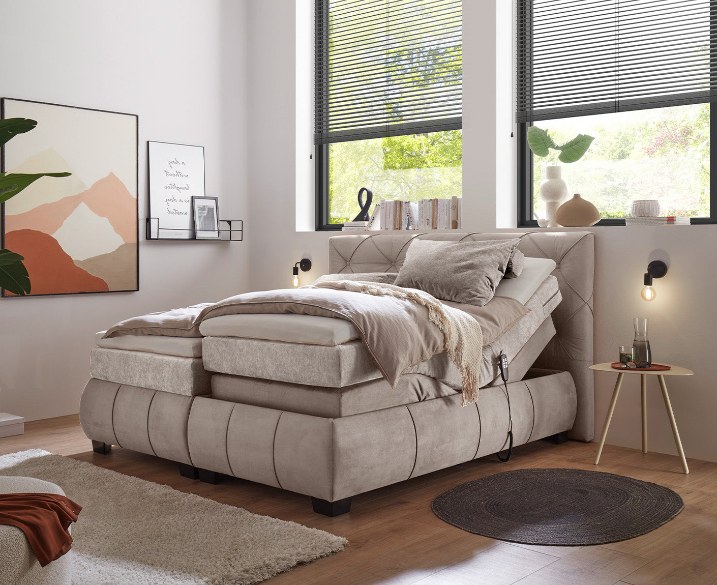 Mansura Boxspringbett 180 x 200 cm, inkl. Motor