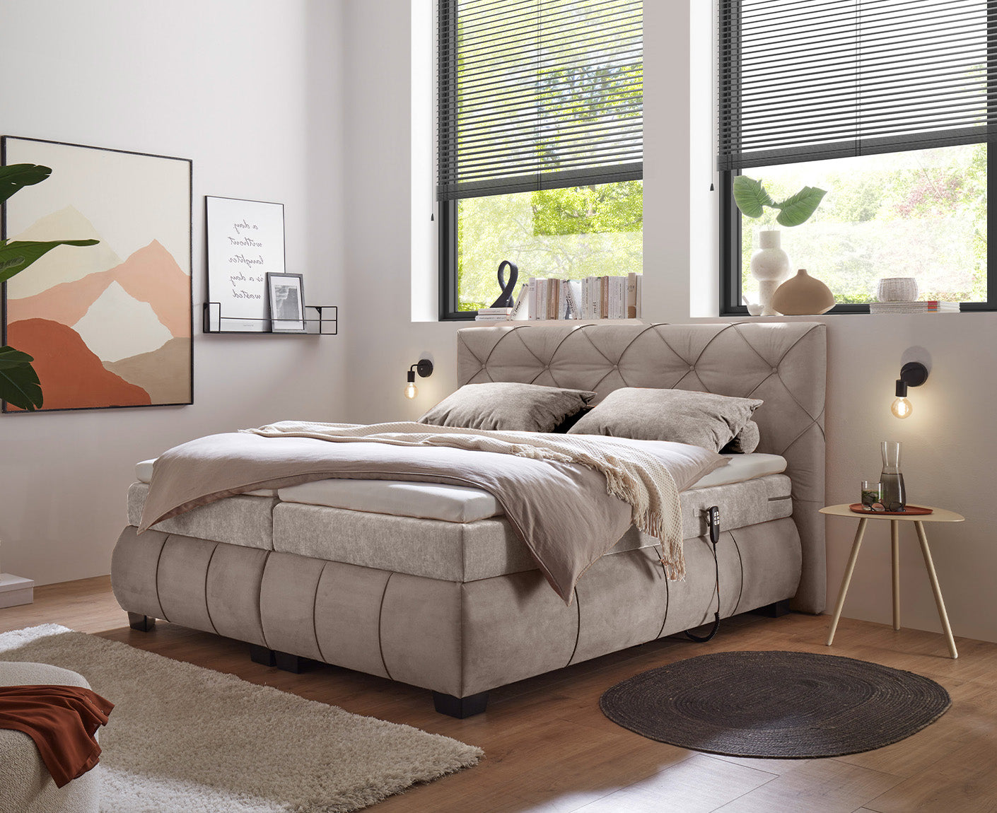 Mansura Boxspringbett 180 x 200 cm, inkl. Motor