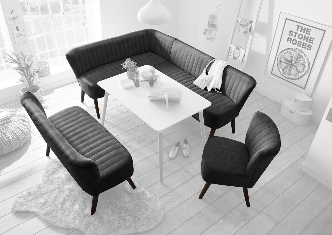 Marcel Diningsessel 66x69 cm Anthrazit