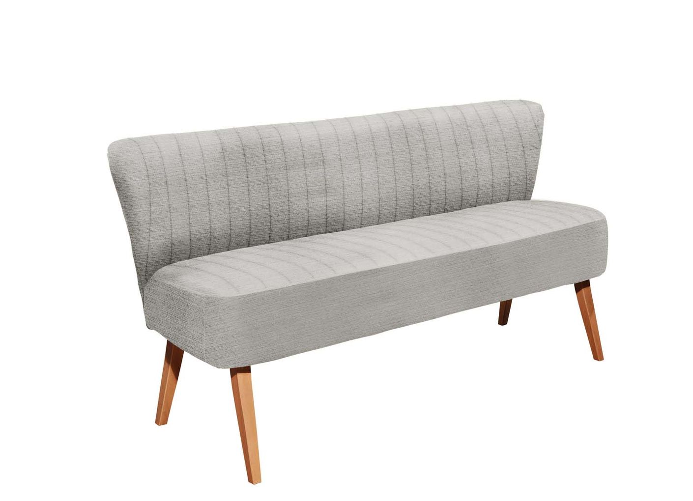 Marcel Sitzbank 3-Sitzer 182x69 cm Silber