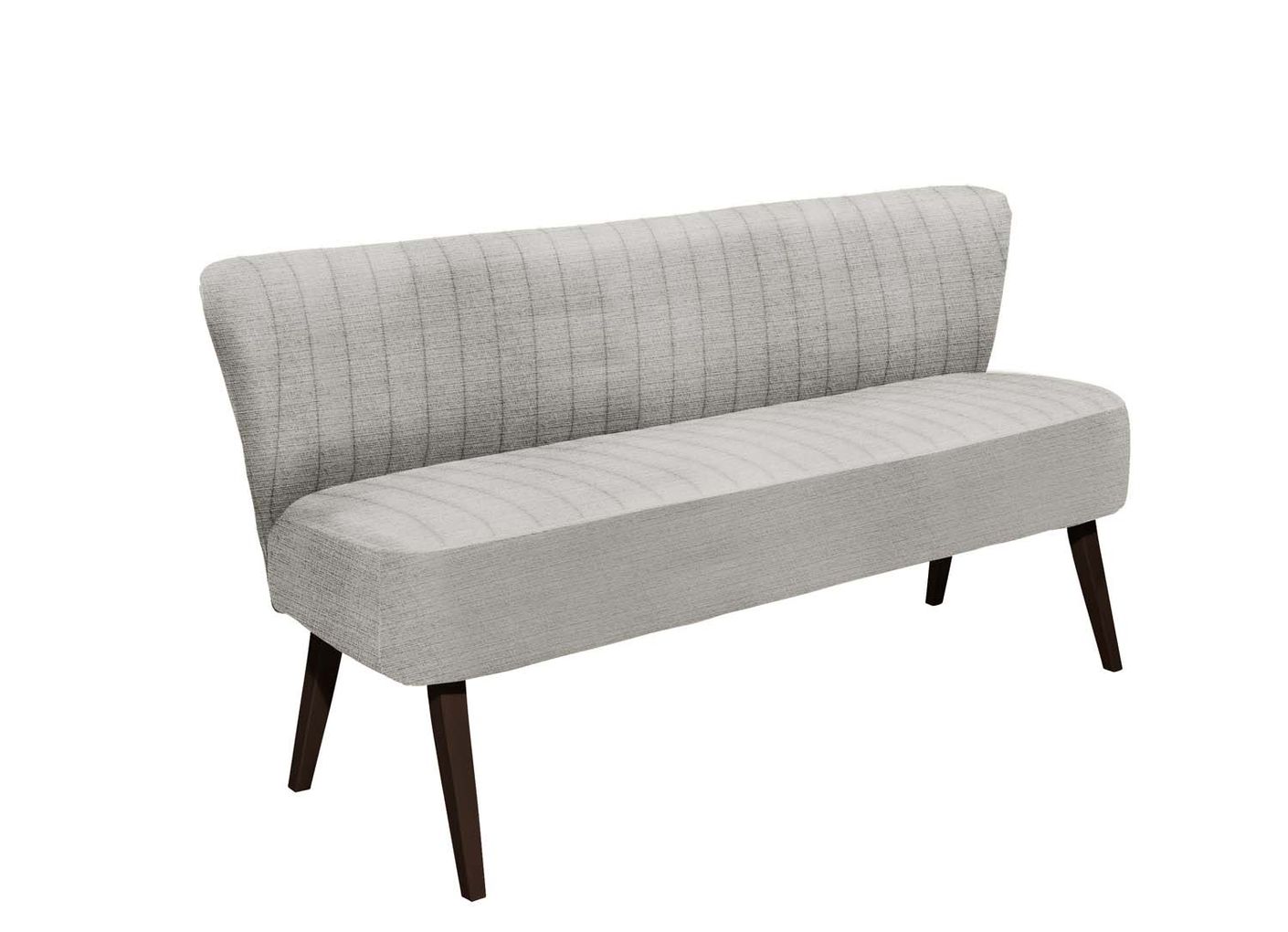 Marcel Sitzbank 3-Sitzer 182x69 cm Silber