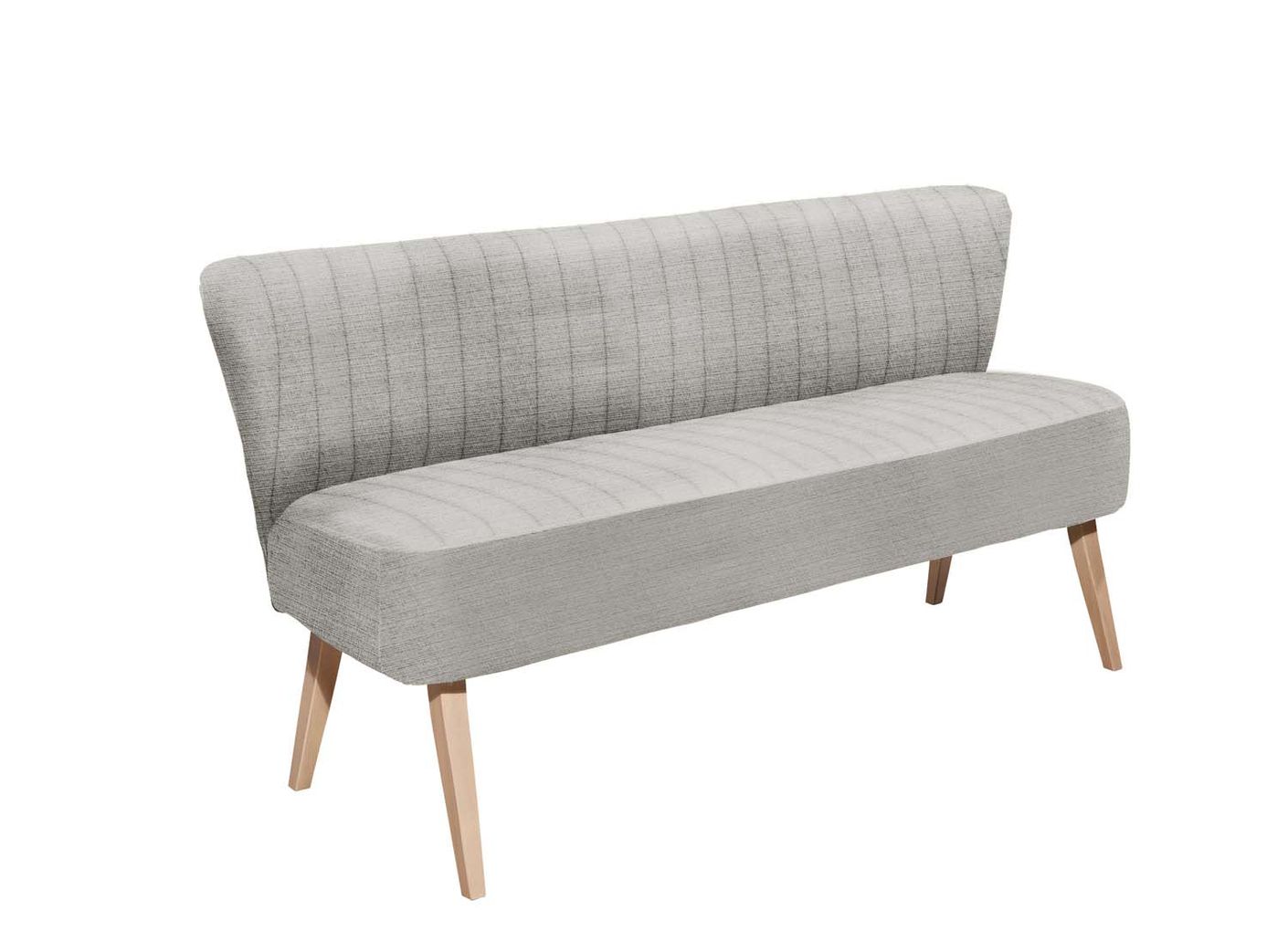 Marcel Sitzbank 3-Sitzer 182x69 cm Silber
