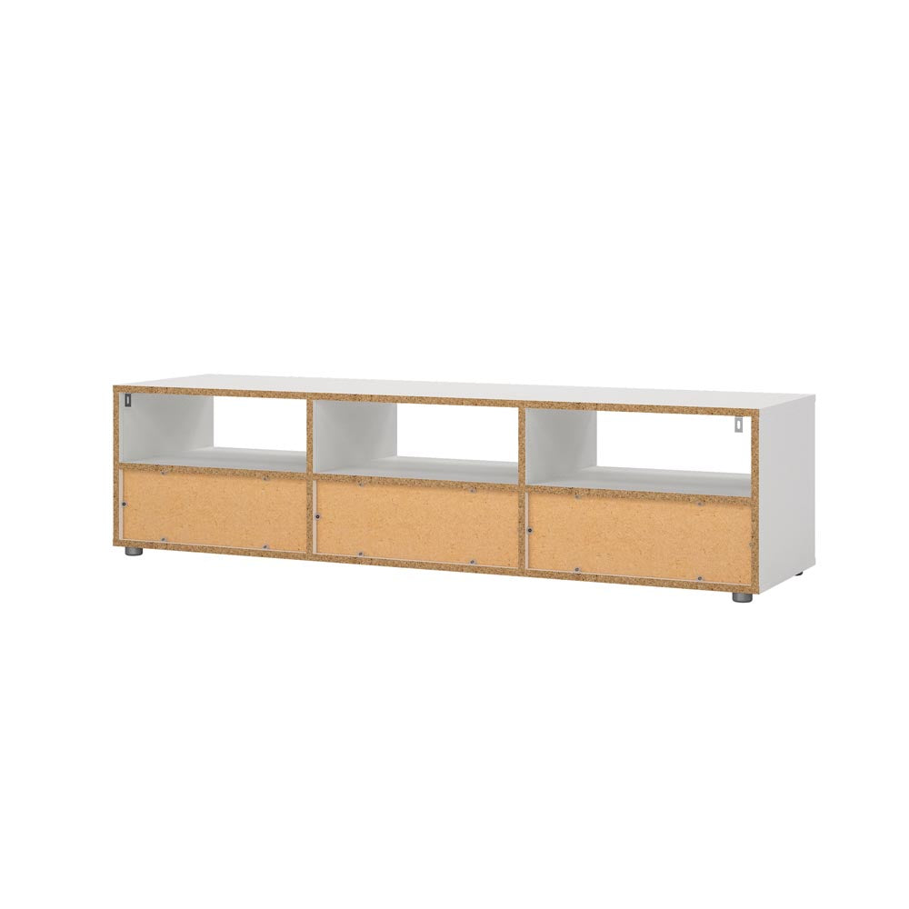 Media Lowboard / TV-Möbel Weiß
